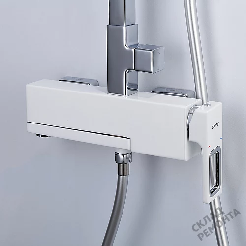 Фото Душевая система Gappo G2417-8 белый/хром купить в Волгограде: цена, описание, фото. Интернет-магазин 4