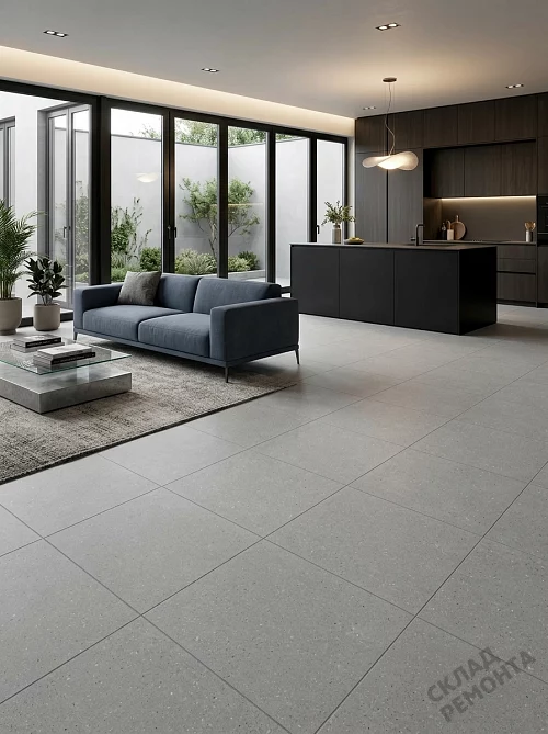 Фото Керамогранит матовый Gracia Ceramica Тренд серый 400*400*7 – купить в Волгограде: цена, описание, фото. Интернет-магазин 1