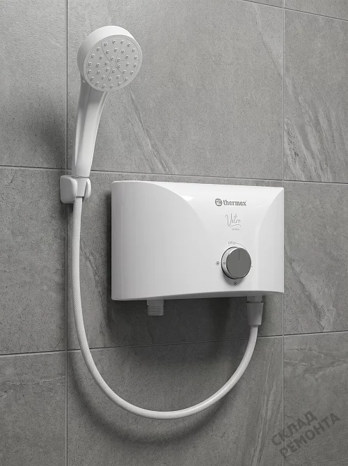 Фото Водонагреватель проточный Thermex Vetro 5500 shower – купить в Волгограде: цена, описание, фото. Интернет-магазин 1