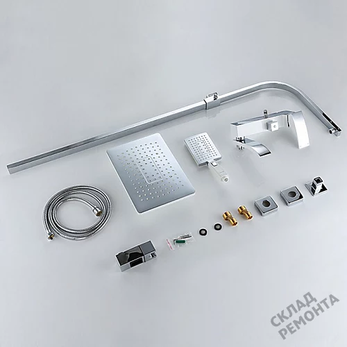 Фото Душевая система Gappo G2407-8 белый/хром купить в Волгограде: цена, описание, фото. Интернет-магазин 12