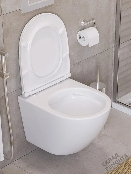Фото Унитаз подвесной BelBagno Uno BB3105CHR/SC безободковый купить в Волгограде: цена, описание, фото. Интернет-магазин 1