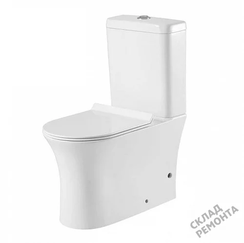 Фото Унитаз напольный Aquanet Roll-C 210764 безободковый купить в Волгограде: цена, описание, фото. Интернет-магазин 7