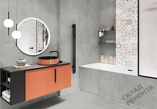 Фото Керамогранит матовый Alma Ceramica Никос GFU6060NKS07R серый 600*600*9 – купить в Волгограде: цена, описание, фото. Интернет-магазин 3