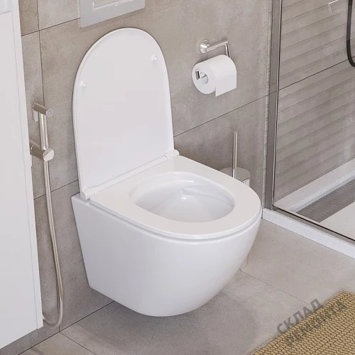 Фото Унитаз подвесной BelBagno Uno BB3105CHR/SC безободковый купить в Волгограде: цена, описание, фото. Интернет-магазин 2