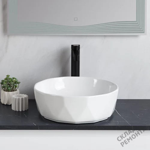 Фото Раковина накладная BelBagno BB1409 41 см купить в Волгограде: цена, описание, фото. Интернет-магазин 6