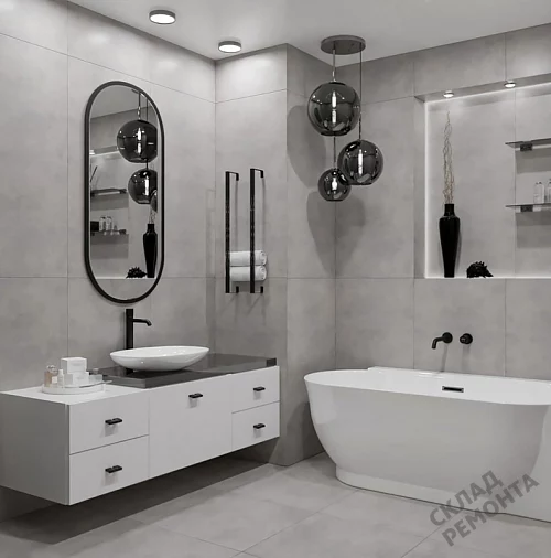 Фото Керамогранит матовый Steppe Ceramics Silent Grey серый 600*600*9,5 – купить в Волгограде: цена, описание, фото. Интернет-магазин 3