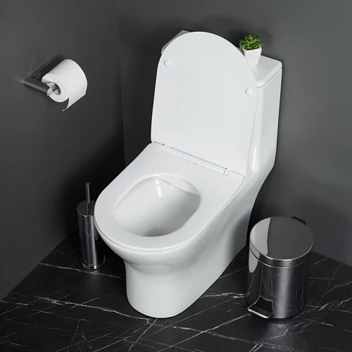 Фото Унитаз моноблок BelBagno Lounge BB8618CPR-MN/SC безободковый купить в Волгограде: цена, описание, фото. Интернет-магазин 2