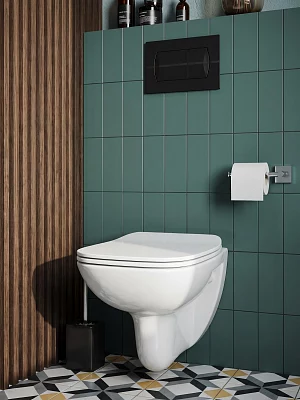 Унитаз с инсталляцией комплект без кнопки Roca Set 2.4 (One ZRU9307708+34699L00Y) безободковый