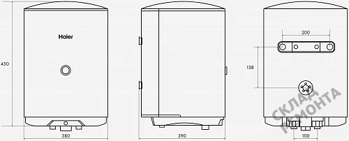 Фото Водонагреватель накопительный Haier ES30V-C1, 30 л – купить в Волгограде: цена, описание, фото. Интернет-магазин 5