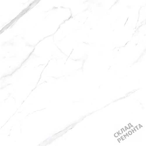 Фото Керамогранит матовый Steppe Ceramics Statuario White белый 600*600*9,5 – купить в Волгограде: цена, описание, фото. Интернет-магазин 1
