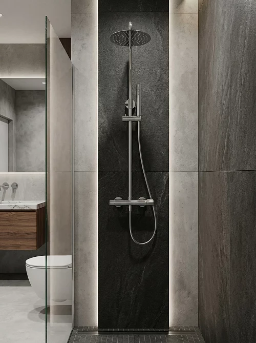 Фото Душевая система BelBagno Uno UNO-DOCM-CRM хром купить в Волгограде: цена, описание, фото. Интернет-магазин 1