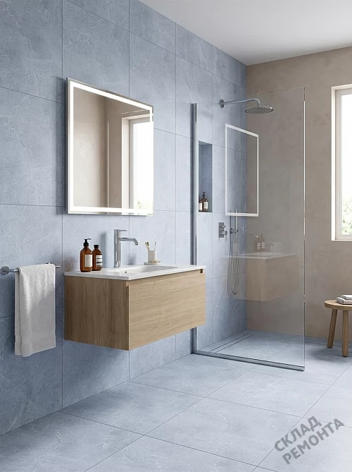 Фото Керамогранит матовый Diamond Ceramics 66N01 светло-серый 600*600*9,5 – купить в Волгограде: цена, описание, фото. Интернет-магазин 1