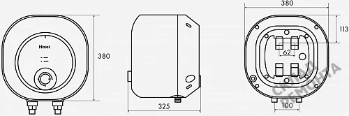 Фото Водонагреватель накопительный Haier ES15V-MQ1, 15 л – купить в Волгограде: цена, описание, фото. Интернет-магазин 6