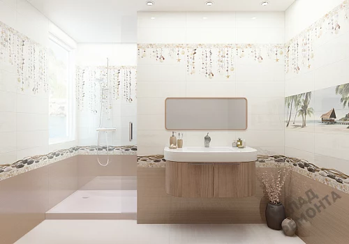Фото Вставка Alma Ceramica Айленд DWA11ALD424 разноцветный 200*600 – купить в Волгограде: цена, описание, фото. Интернет-магазин 4
