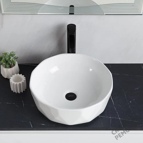 Фото Раковина накладная BelBagno BB1409 41 см купить в Волгограде: цена, описание, фото. Интернет-магазин 5