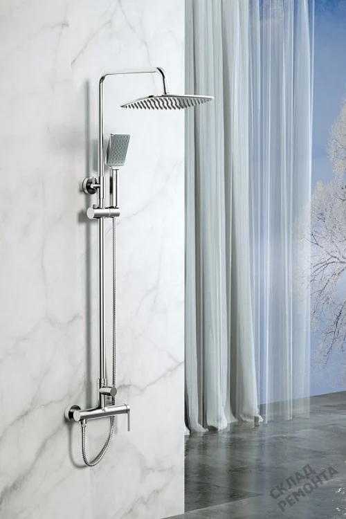Фото Душевая система BelBagno Acqua ACQUA-DOCM-CRM хром купить в Волгограде: цена, описание, фото. Интернет-магазин 2