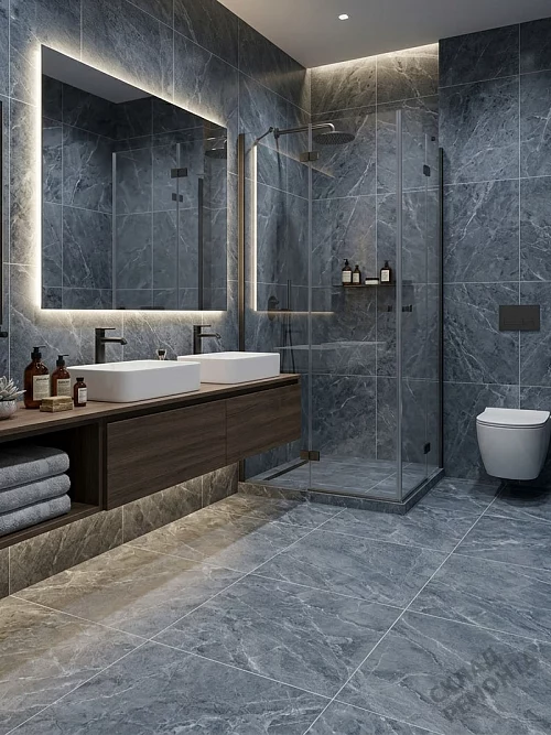 Фото Керамогранит матовый Diamond Ceramics 66N26 серый 600*600*9,5 – купить в Волгограде: цена, описание, фото. Интернет-магазин 1