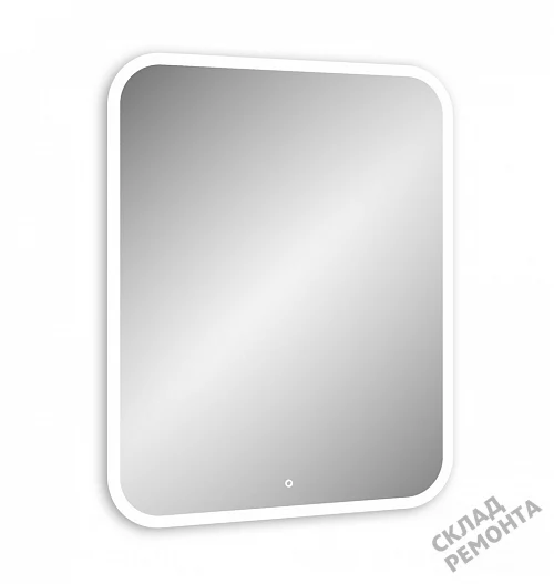 Фото Зеркало подвесное Континент Glamour LED 60*80 (ЗЛП140) с подсветкой, белый купить в Волгограде: цена, описание, фото. Интернет-магазин 4