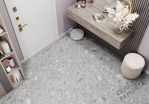 Фото Керамогранит матовый Alma Ceramica Холли GFU6060HOL70R серый 600*600*9 – купить в Волгограде: цена, описание, фото. Интернет-магазин 4