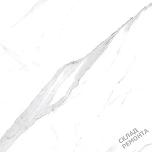 Фото Керамогранит матовый Steppe Ceramics Statuario White белый 600*600*9,5 – купить в Волгограде: цена, описание, фото. Интернет-магазин 3