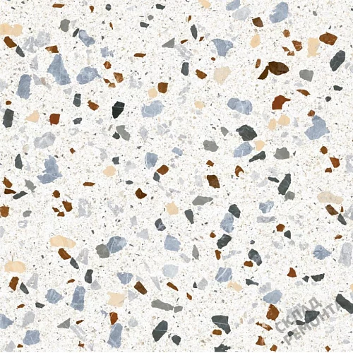 Фото Керамогранит матовый Steppe Ceramics Chips White белый 600*600*9 – купить в Волгограде: цена, описание, фото. Интернет-магазин 1