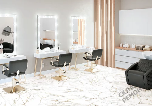 Фото Керамогранит матовый Alma Ceramica Тренди GFU04TRD04R белый 600*600*9 – купить в Волгограде: цена, описание, фото. Интернет-магазин 3