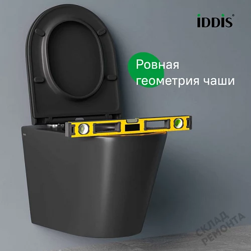 Фото Унитаз подвесной Iddis Калипсо CALR3BMi25 безободковый купить в Волгограде: цена, описание, фото. Интернет-магазин 5