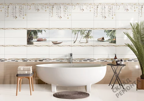 Фото Вставка Alma Ceramica Айленд DWA11ALD004 разноцветный 200*600 – купить в Волгограде: цена, описание, фото. Интернет-магазин 2
