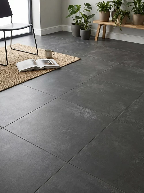 Фото Керамогранит матовый Alma Ceramica Тотем GFU6060TTM20R черный 600*600*9 – купить в Волгограде: цена, описание, фото. Интернет-магазин 1